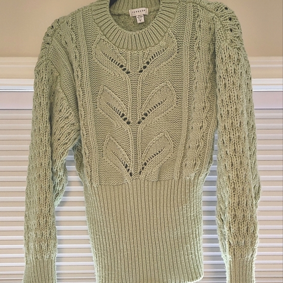 Topshop Idol green sweater size US 4-6 (UK S) - Picture 3 of 3